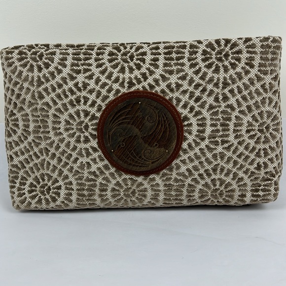 Add Libb Designs Fabric Boho Biloba Handbag Clutch OOAK - Picture 8 of 8